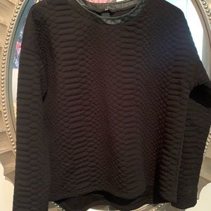 H&M Black Textured Sweater